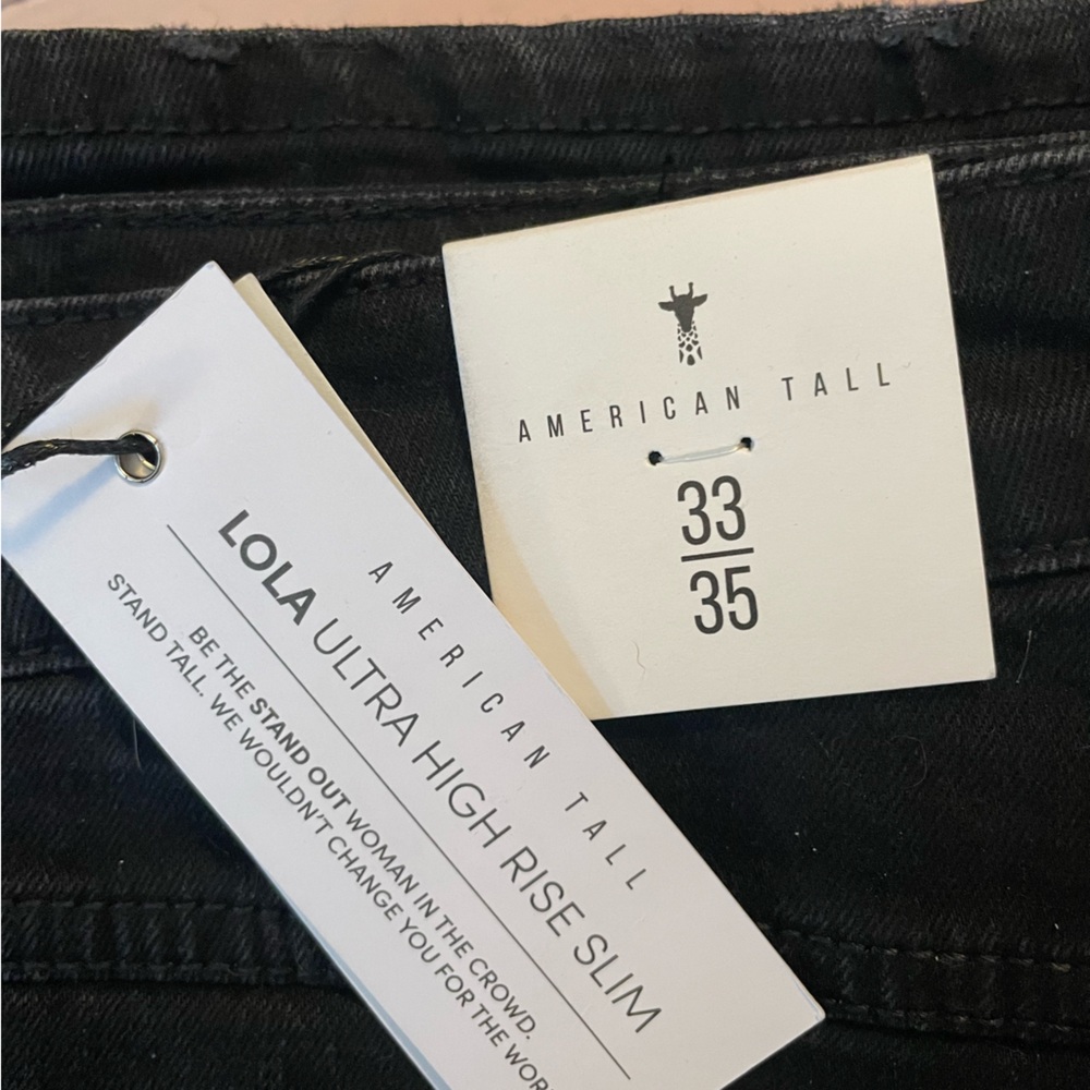 American Tall Women's Black Ultra High-Rise Slim Jeans